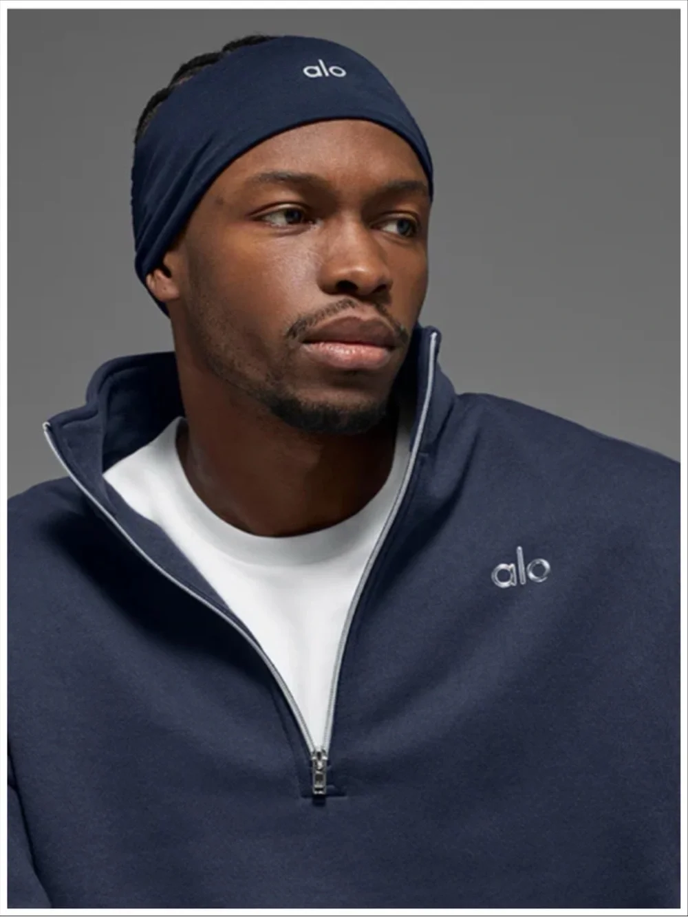 Alo Performance Conquer Headband in Navy ~ OS ~ NWT